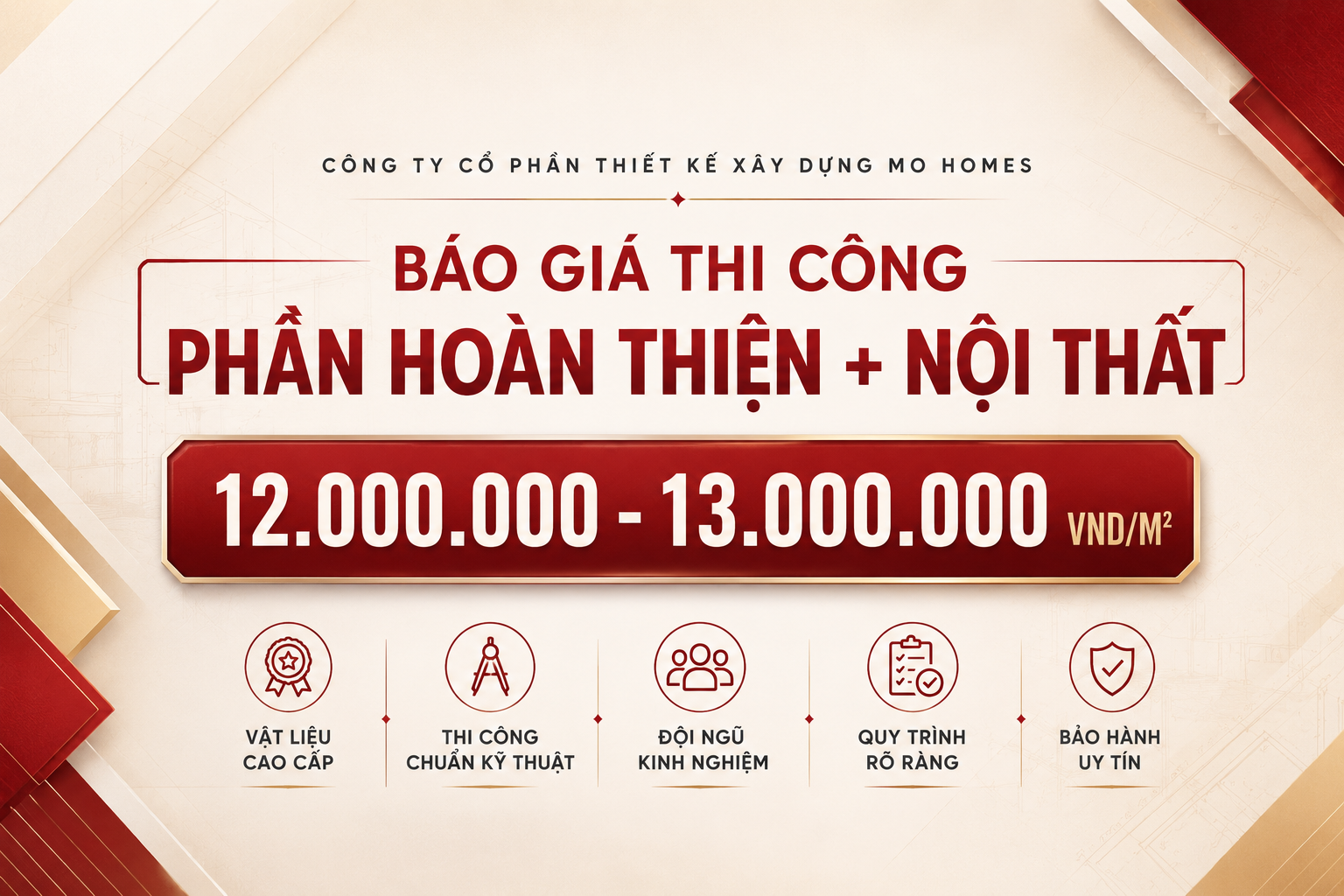 Báo giá xây nhà trọn gói 